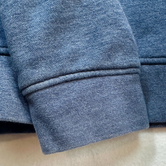 Orvis Signature Fleece Sweatshirt Men's XXL Blue 1/4 Quarter Zip Snap Pullover - Picture 5 of 10